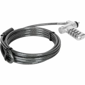 Targus DEFCON ASP96RGL Cable Lock For Monitor, Notebook, Docking Station, IP Phone - 1.98 m Cable - Resettable - 4-digit -