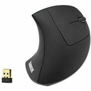 ANKER 2.4G Wireless Vertical Ergonomic Optical Mouse - Optical - Wireless - Radio Frequency - 2.40 GHz - Black - USB Type 