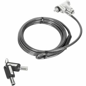 Targus DEFCON ASP95MKGLX-25 Cable Lock For Notebook, Docking Station, Monitor - 1.98 m Cable - Patented T-bar/Master Keyed