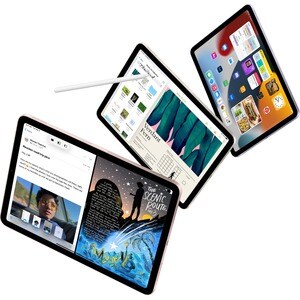 Apple iPad Air (5th Generation) A2588 Tablet - 10.9" - Apple M1 - 8 GB - 64 GB Storage - iPadOS 15 - Starlight - M1 Octa-c