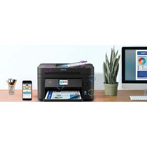 Epson® WorkForce® WF-2960 Color Inkjet All-In-One Printer - Copier/Fax/Printer/Scanner - 14 ppm Mono/7.5 ppm Color Print -