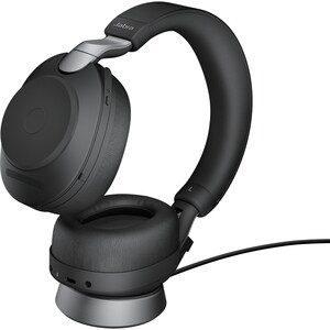 Jabra Evolve2 85 无线 头戴式 立体声 耳机 - 黑 - 双声道 - 上耳式 - 蓝牙