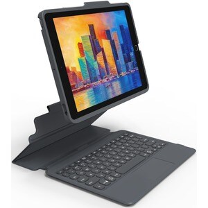 Tastiera ZAGG Pro KeysCon cavo/wireless Connettività - Proprietario Interfaccia - TouchPad - Italiano - Nero, Grigio - Blu