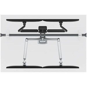 Neomounts DS70-810BL2 Mounting Arm for Monitor, Flat Panel Display - Black - Height Adjustable - 2 Display(s) Supported - 