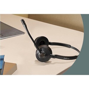 Jabra Engage 55 Wireless On-ear Stereo Headset - Black - Binaural - Open - 15000 cm - DECT - 40 Hz to 16 kHz - Noise Cance