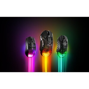 SteelSeries Aerox 5 Gaming Mouse - Bluetooth/Radio Frequency - USB Type C - Optical - 9 Button(s) - 9 Programmable Button(
