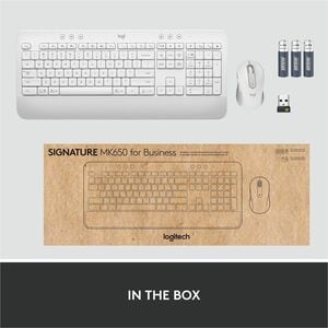Logitech Signature MK650 Combo for Business Wireless Mouse and Keyboard Combo - USB Plunger Wireless Bluetooth/RF Keyboard