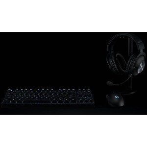 Logitech G PRO 无线 头戴式 立体声 游戏用头戴式耳机 - 黑 - 双声道 - 头戴护耳式 - 1500 cm - 32 欧姆 - 20 Hz 到 20 kHz - 心形麦克风, 驻极体, 单向 麦克风