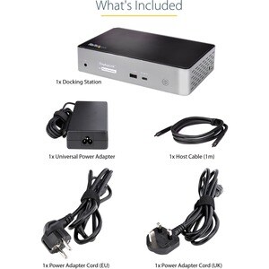StarTech.com USB 3.1 Typ C Docking Station für Notebook, Monitor, Headset, Workstation, Desktop-PC, Smartphone, Tastatur, 