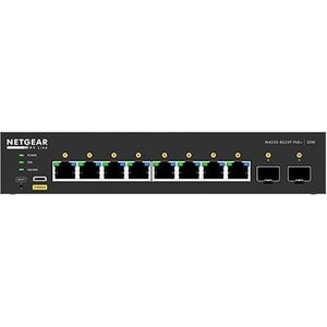 Netgear AV Line M4250 GSM4210PX Ethernet Switch - 8 Ports - Manageable - 10 Gigabit Ethernet - 10GBase-T, 10GBase-X - 3 La