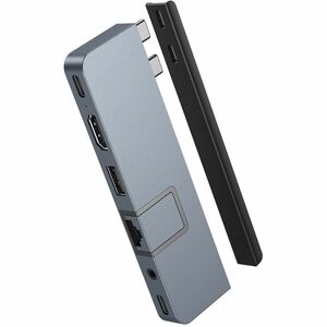 Hyper HyperDrive DUO PRO HD575-GRAY USB Type C Docking Station for Tablet PC, Desktop PC, Notebook - Memory Card Reader - 