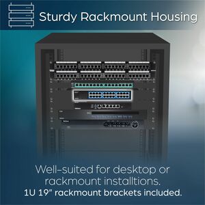 Commutateur Ethernet TRENDnet TEG-S25D 24 Ports - Gigabit Ethernet - 1000Base-T - Conforme aux normes TAA - 2 Couche suppo