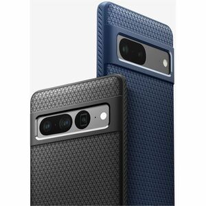 Spigen Liquid Air Case for Google Pixel 7 Smartphone - Geometric Design - Matte Black - 1 - Drop Resistant, Slip Resistant