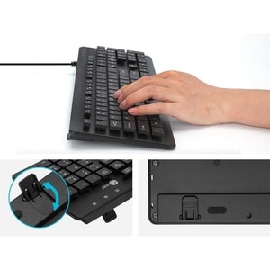 SIIG Industrial Grade Washable & Dustproof USB Multimedia Keyboard - Industrial Grade Washable & Dustproof USB Multimedia 