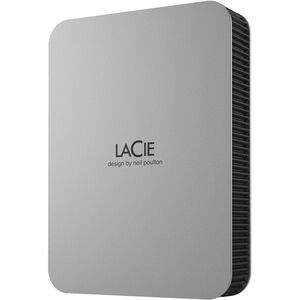 LaCie STLP2000400 2 TB Portable Hard Drive - External - Moon Silver - USB 3.1 Type C