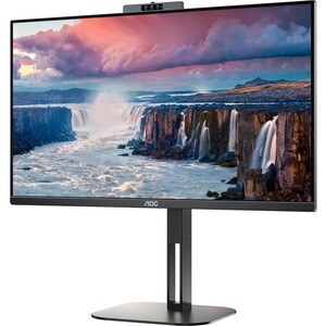 AOC 24V5CW 24" Class Webcam Full HD Gaming LCD Monitor - 16:9 - Matte Black - 60.5 cm (23.8") Viewable - In-plane Switchin