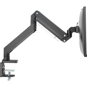 Digitus Tischhalterung für Flachbildschirm, Gekrümmte Bildschirmanzeige, Monitor - Mattschwarz - Höhenverstellbar - 1 Unte