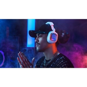 Astro A30 Wireless Over-the-head Stereo Gaming Headset - White - Binaural - Ear-cup - 1500 cm - Bluetooth/RF - 32 Ohm - 20