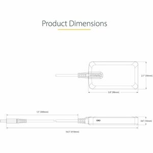StarTech.com Hub USB con Ethernet a 3 porte, 3x USB-A 1x RJ45 GbE, 5Gbps, alimentazione via bus o esterna, cavo 30 cm, hub