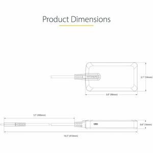 StarTech.com 4-Port USB-C Hub, 5Gbps, Bus Powered, 4x USB-A Ports, Optional Auxiliary Power, Portable USB Type-C Hub, 1ft/