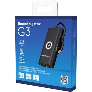 Creative Sound Blaster G3 External Sound Box - 7.1 Sound Channels - External - Creative - USB Type C - 100 dB - 3 Byte 96 