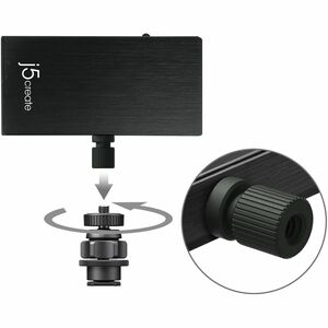 j5create JVA02 Video Capturing Device - Black - Functions: Video Capturing, Video Streaming, Video Recording, Audio Mixing