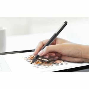j5create Stylus - Replaceable Stylus Tip - Aluminium - Black - Notebook Device Supported