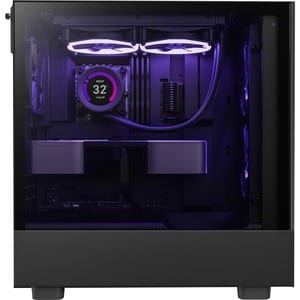 NZXT H5 Flow Gaming Computer Case - ATX Motherboard Supported - Galvanized Cold Rolled Steel (SGCC), Tempered Glass - Blac