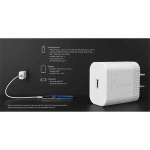 j5create JUP1420-FN 20 W AC Adapter - 1 Pack - Universal Adapter - 1 USB Type-C - For iPhone, Smart Watch, iPad Air, iPad 