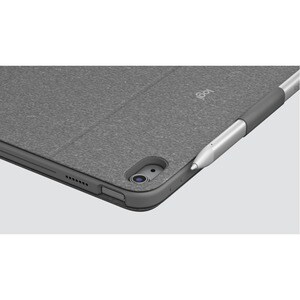 Logitech Combo Touch Keyboard/Cover Case Apple iPad (10th Generation) Tablet - Oxford Gray - Scrape Resistant, Bump Resist