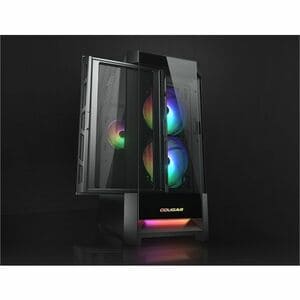 COUGAR Duoface RGB CGR-5ZD1B-RGB Gabinete para computadora gamer - Mini ITX, Micro ATX, ATX, EATX, SSI CEB Placa base admi