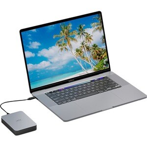 LaCie Mobile Drive Secure Tragbar Festplatte - 3,5" Extern - 4 TB - Grau - USB 3.2 (Gen 1) Typ C - 7200U/Min