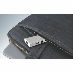 j5create Estação de ancoragem para Monitor, Notebook - Prata - 2 Displays suportados - 2K - 2048 x 1152 - 1 x USB 2.0 - 2 