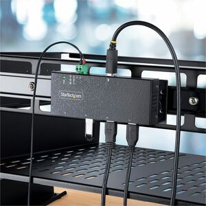 StarTech.com USB Hub - USB 3.2 (Gen 1) Type B - Wall/Desktop/DIN Rail Mountable - Black - 4 Total USB Port(s) - PC