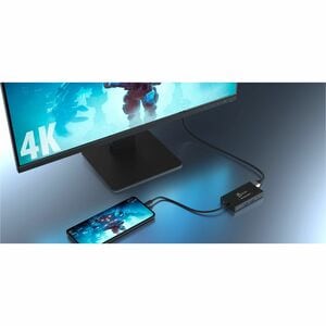 j5create JVA01 Video Capturing Device - Black - Functions: Video Streaming, Video Capturing - USB 3.2 Type C - 3840 x 2160
