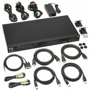 Tripp Lite series B024-H4U08 KVM Switchbox - TAA Compliant - 8 Computer(s) - 1 Local User(s) - 4096 x 2160 - 50 Hz, 60 Hz 