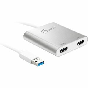 j5create JUA365 A/V-Adapter - 1 - TAA-konform - 3840 x 2160 Supported - Silber