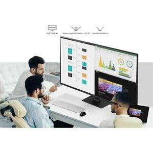 Monitor LED LG 43BN70UP-B 1092,2 mm (43,0") Class 4K UHD - 16:9 - Nero opaco - 108 cm (42,5") Viewable - Tecnologia In-pla