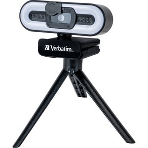 Verbatim AWC-02 - Webcam - 5 Megapixel - 30 fps - Schwarz - USB Typ-A - 2560 x 1440 Pixel Videoauflösung - Autofokus - 72°