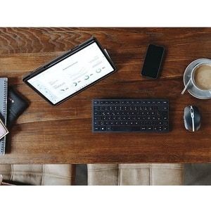 CHERRY KW 9200 MINI Keyboard - Wired/Wireless Connectivity - USB Type C Interface - English (UK) - Black - SX Keyswitch - 