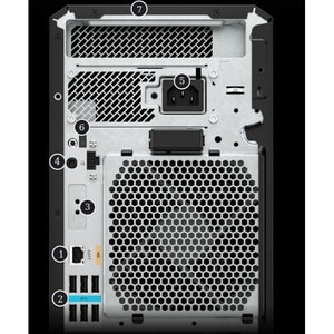 HP Z4 G5 Workstation - 1 Xeon w5-2445 - vPro Technology - 32 GB - 512 GB SSD - Tower - Black - Intel W790 Chip - Windows 1