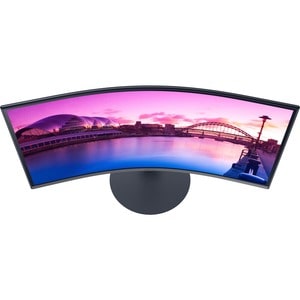 Samsung Essential S32C390EAE 32" Class Full HD Curved Screen LCD Monitor - 16:9 - Black, Dark Blue Gray - 32" Viewable - V