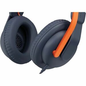 Logitech Zone Learn Wired Over-the-ear Stereo Headset - Classic Blue - Binaural - Circumaural - 131.1 cm Cable - Noise Can