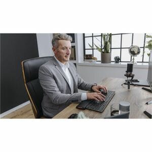 CHERRY KW X ULP Keyboard - Wired/Wireless Connectivity - USB Type A Interface - RGB LED - English (US) - Black - Mechanica