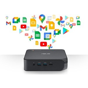 Asus Chromebox 4 CHROMEBOX4-FC017UENT Chromebox - Intel Celeron 5205U - 4 GB - 32 GB Flash Memory Capacity - Mini PC - Gun