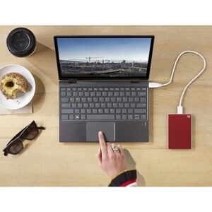 Seagate One Touch STKY2000405 2 TB Portable Hard Drive - External - Rose Gold - MAC Device Supported - USB 3.0 - 256-bit E