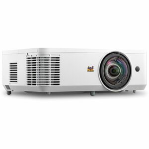 ViewSonic PS502W Short Throw DLP Projector - 16:10 - White - 1280 x 800 - Front - 1080p - 4000 Hour Normal Mode - 12000 Ho