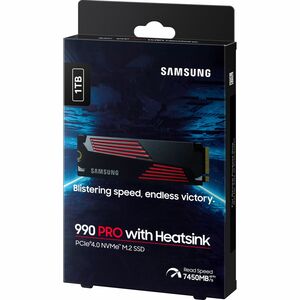 Samsung 990 PRO 1 TB Solid State Drive - M.2 2280 Internal - PCI Express NVMe (PCI Express NVMe 4.0 x4) - Gaming Console,