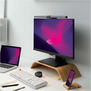BenQ ScreenBar Halo Lichtleiste - Grau - An Monitor montierbar - LED Glühbirne - Aluminium für LCD-Monitor, Lesen - 100 mm