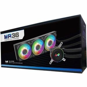 In Win MR36 All-In-One Liquid CPU Coolder - Rotatable CPU Blockhead - Neptune AN120 Fans - 450 mm Tube Length - 3 Year War